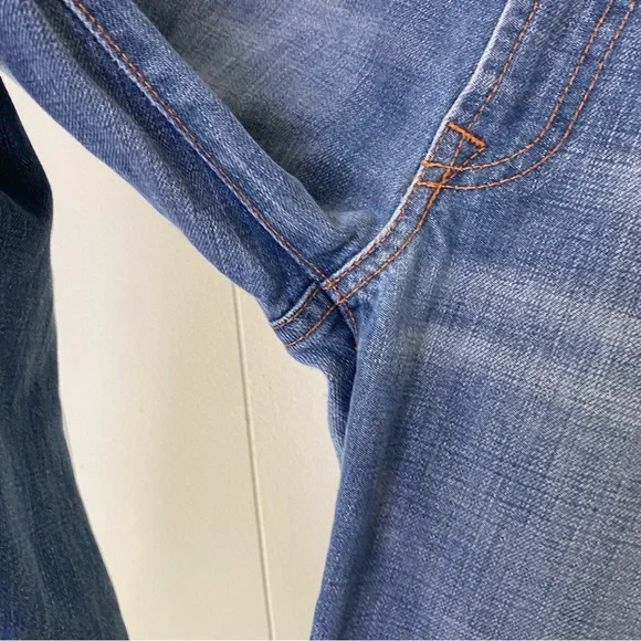 7 For All Mankind By Jerome Dahan Jeans Bootcut Low Rise Pocket Detail Sz 28 - Picture 6 of 13